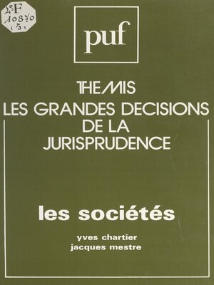 cover image of Les sociétés